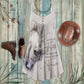 White Horse Faith V-Neck Sleeveless Cami Dress For Vacations And Playful Everyday Style