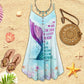Mermaid Spirit V-Neck Sleeveless Cami Dress For Ocean Lovers And Sunny Getaways