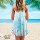 Mermaid Spirit V-Neck Sleeveless Cami Dress For Ocean Lovers And Sunny Getaways