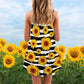 Sunflower V-Neck Sleeveless Cami Dress For Garden Parties And Relaxed Summer Wear
