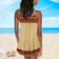 Black V-Neck Sleeveless Cami Dress For Summer Vacations And Casual Everyday Wear