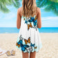 Many Butterfly Play Together V-Neck Sleeveless Cami Dress For Nature Lovers And Thoughtful Gifting