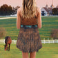 Horse Leather V-Neck Sleeveless Cami Dress For Vacations And Playful Everyday Style