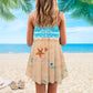 Beach Flip Flop V-Neck Sleeveless Cami Dress For Tropical Parties And Casual Everyday Style