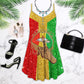 Black V-Neck Sleeveless Cami Dress For Festivals And Relaxed Warm Weather Style