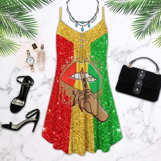 Black V-Neck Sleeveless Cami Dress For Festivals And Relaxed Warm Weather Style