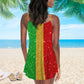 Black V-Neck Sleeveless Cami Dress For Festivals And Relaxed Warm Weather Style