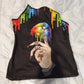 Pride Love Lip Expression Hollow Tank Top For Community Events And Positive Support