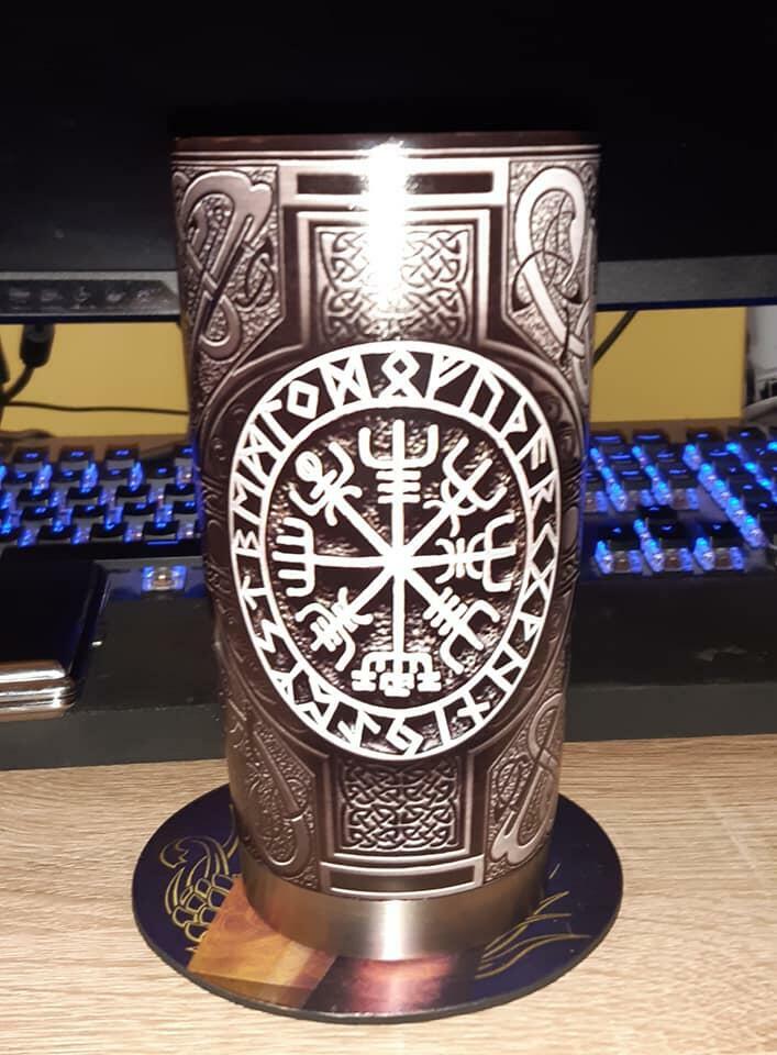 Viking Warrior Personalized 20 Oz Tumbler For Coffee Travel And Daily Drinks