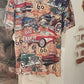 Vintage Historic Highway Car Hawaiian Shirt For Summer Events Coastal Travel And Comfortable Styling And Resort Style