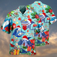 Shark Christmas Hawaiian Shirt Design View For Resort Travel And Thoughtful Gifting