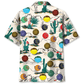Desert Lawn Bowl Adventure Hawaiian Shirt Pattern Detail For Summer Holidays And Outdoor Fun