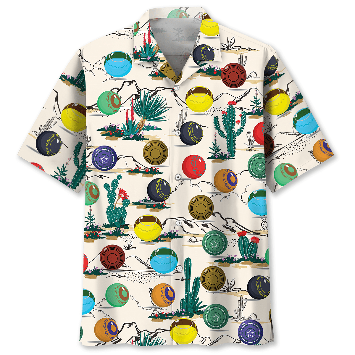 Desert Lawn Bowl Adventure Hawaiian Shirt For Poolside Relaxation And Sunny Getaways