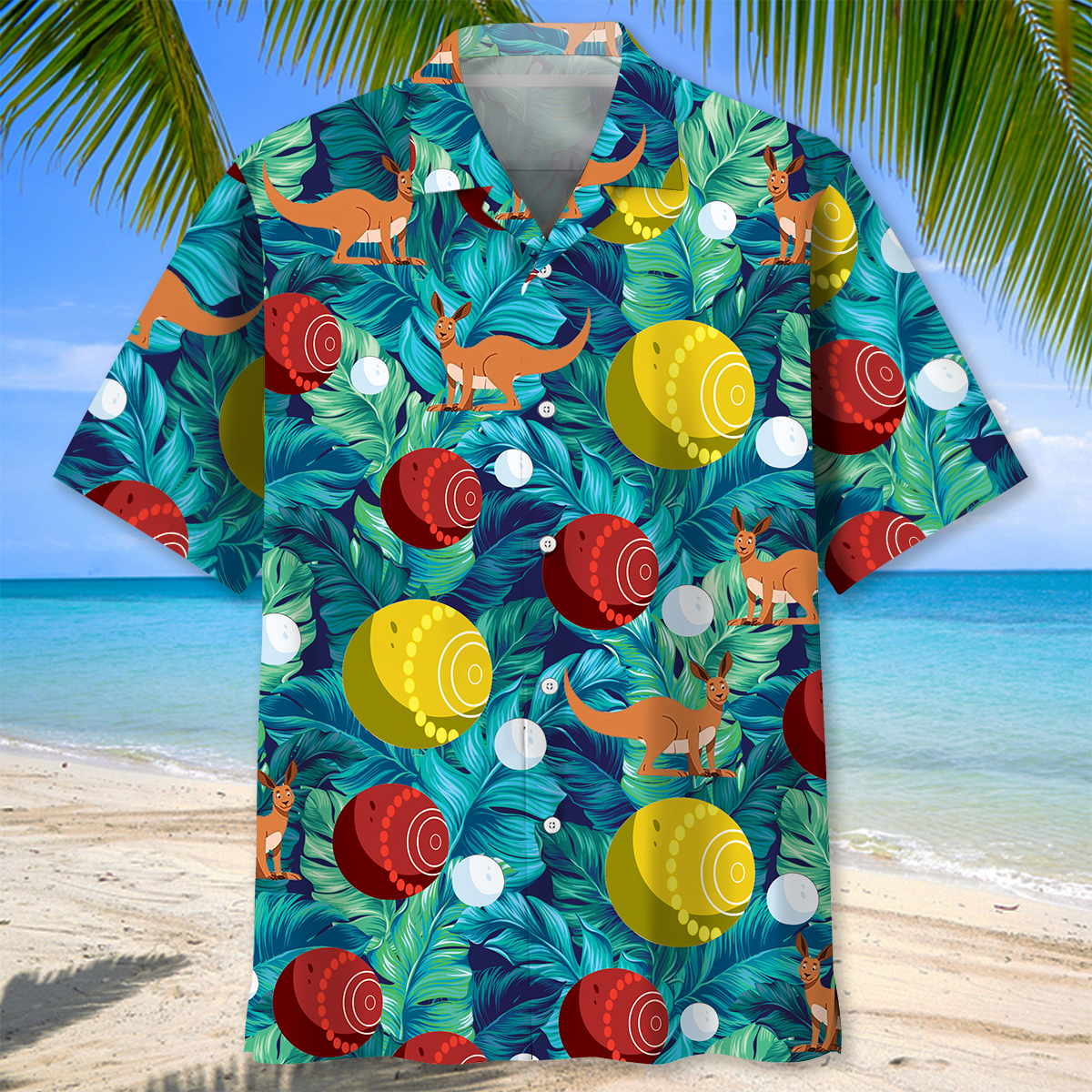 Tropical Lawn Bowling Fun Hawaiian Shirt For Summer Events And Casual Outdoor Wear