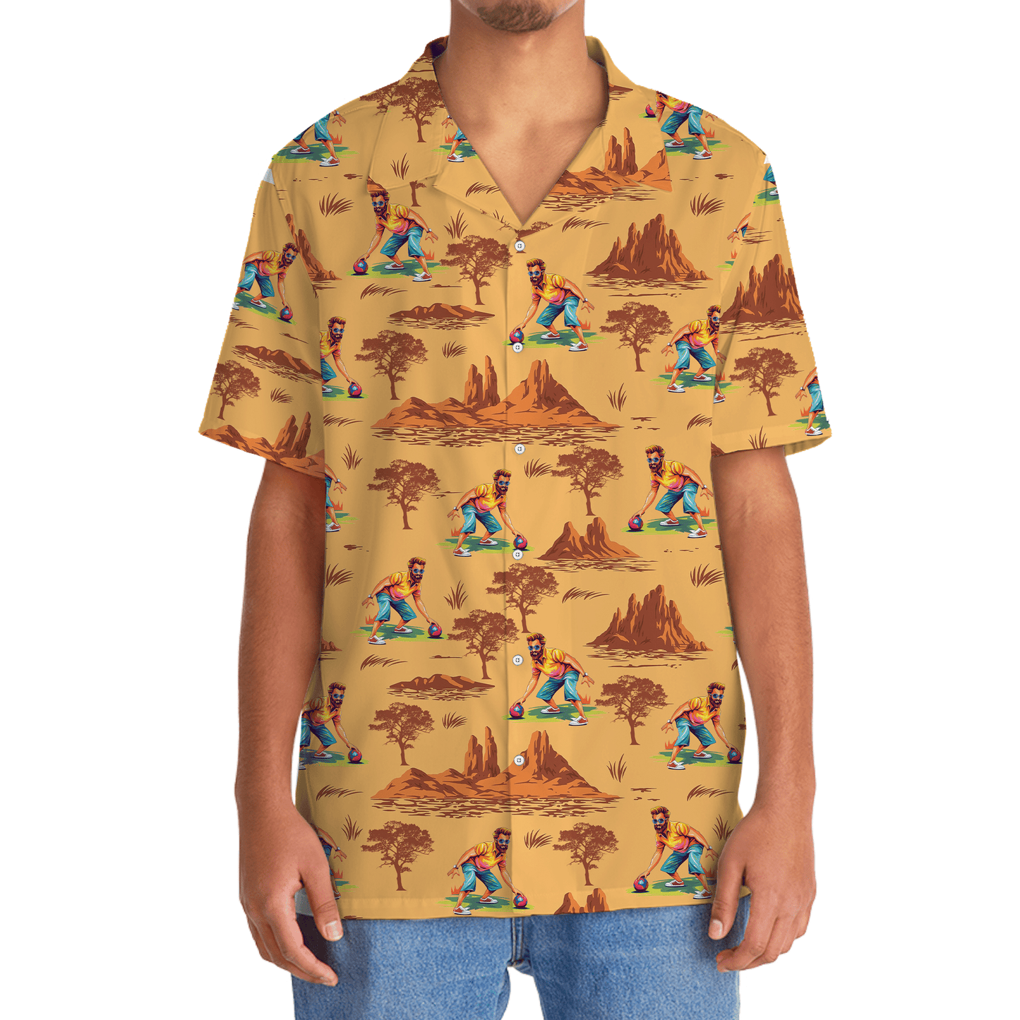 Desert Lawn Bowling Adventure Hawaiian Shirt For Poolside Relaxation And Sunny Getaways