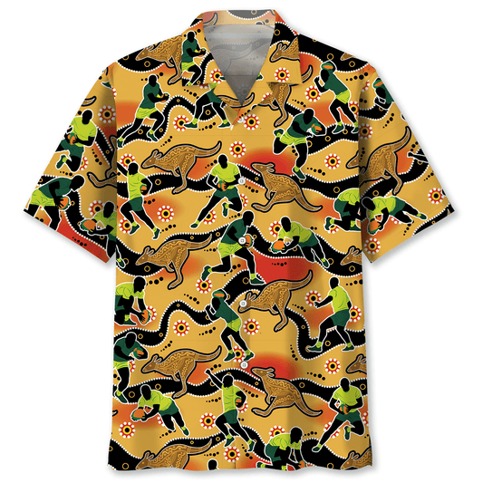 Football Australia Sport Hawaiian Shirt For Poolside Relaxation And Sunny Getaways