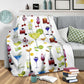 Tropical Drink Lover Flannel Blanket For Cozy Bedroom Sofa Decor