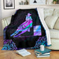 Horse Love Run So Fast Flannel Blanket For Cozy Bedroom Sofa Decor