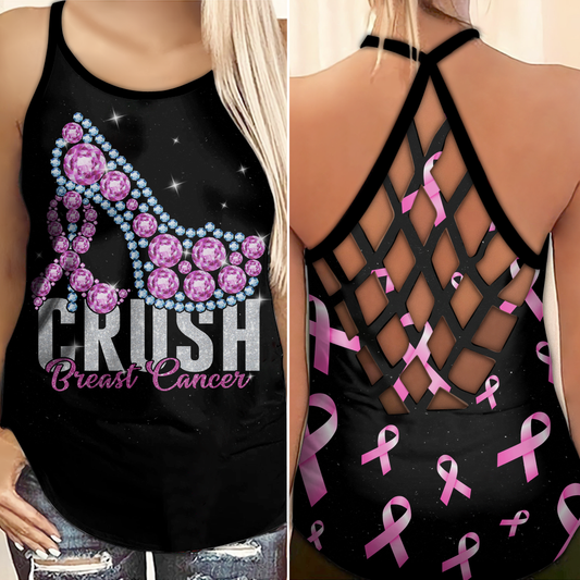 Breast Cancer Awareness Crush Breast Cancer Hollow Tank Top For Community Events And Positive Support