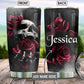 Skull Rose Personalized 20 Oz Tumbler For Coffee Travel And Daily Drinks
