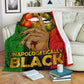 Black Woman Unapologetically Black African American Flannel Blanket For Cozy Bedroom Sofa Decor
