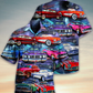 Colorful Classic Car Hawaiian Shirt With Detailed Graphic For Coastal Adventures Summer Events And Everyday Comfort