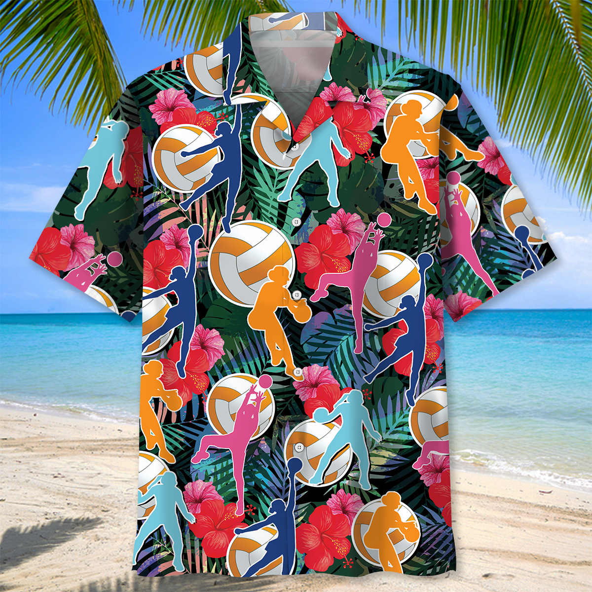 Tropical Netball Hawaiian Shirt For Vacation Days And Relaxed Coastal Outings