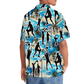 Blue Tropical Netball Beach Hawaiian Shirt Artwork View For Coastal Escapes And Resort Style