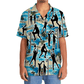 Blue Tropical Netball Beach Hawaiian Shirt For Summer Events And Casual Outdoor Wear