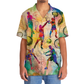 Vintage Retro Tennis Hawaiian Shirt For Coastal Adventures And Warm Weather Wear