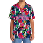 Colorful Tropical Netball Hawaiian Shirt Design View For Casual Summer Styling