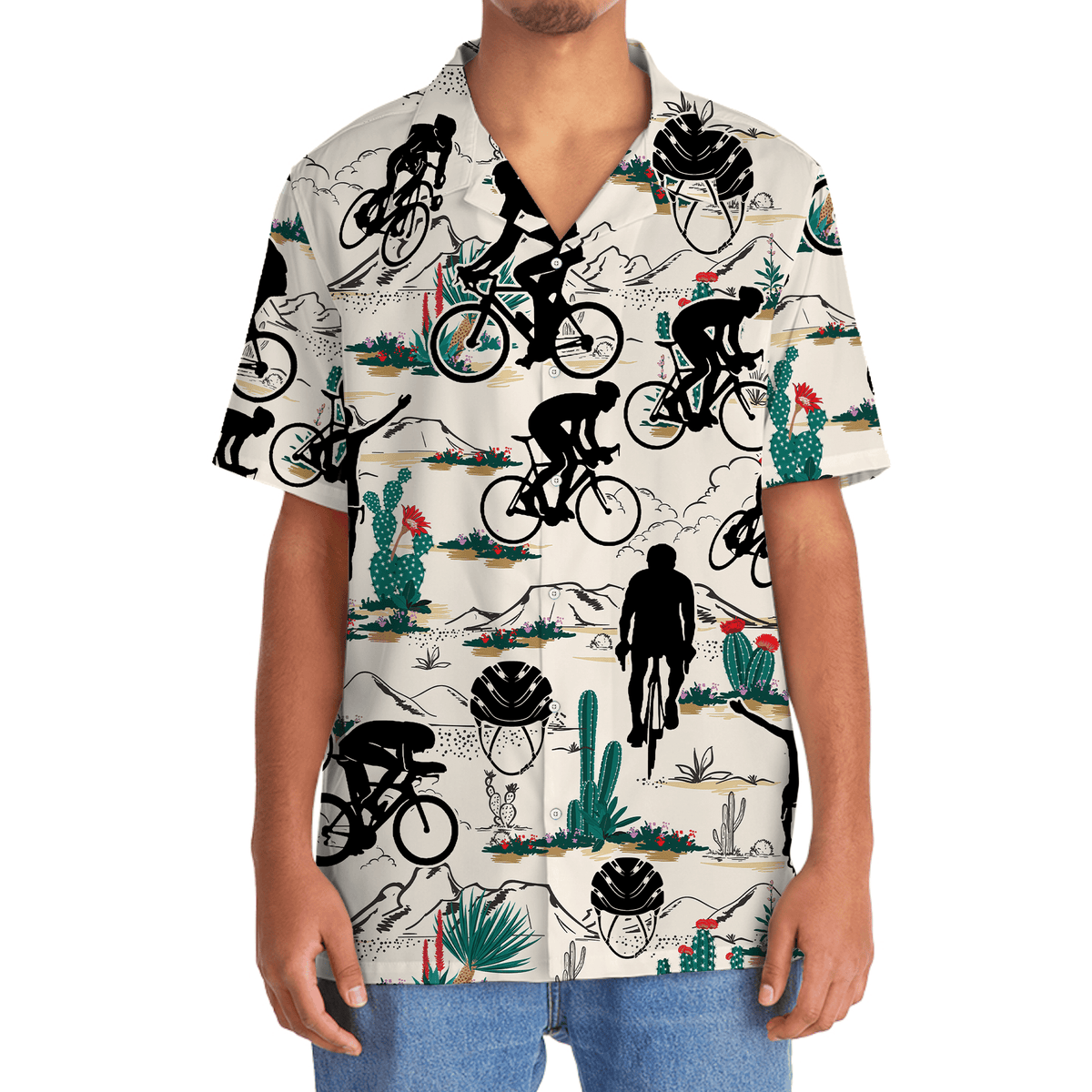Desert Gravel Cycling Adventure Hawaiian Shirt For Summer Vacation And Beach Travel