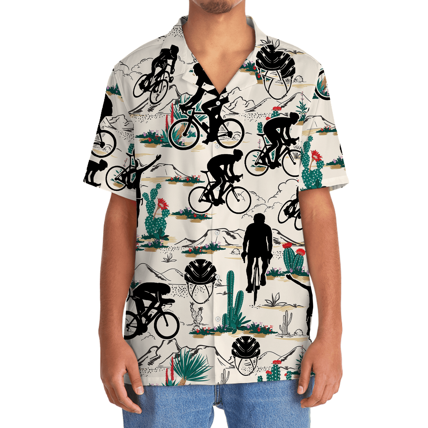 Desert Gravel Cycling Adventure Hawaiian Shirt For Summer Vacation And Beach Travel