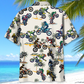 Tropical Bicycle Dirt Racing Hawaiian Shirt Artwork View For Coastal Escapes And Resort Style