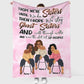 Family Sisters I Hope We're Sisters Personalized Flannel Blanket For Cozy Bedroom Sofa Decor