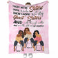 Family Sisters I Hope We're Sisters Personalized Flannel Blanket For Cozy Bedroom Sofa Decor
