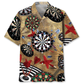 Vintage Retro Dart Hawaiian Shirt For Summer Vacation And Beach Travel
