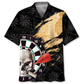Bold Skull Dart Hawaiian Shirt Pattern View For Relaxed Warm Weather Outfits