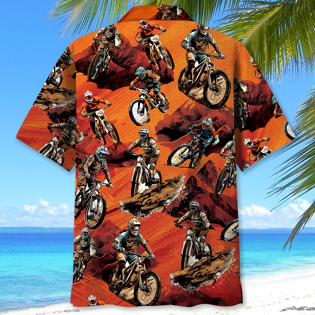 Bicycle Dirt Mountain Racing Adventure Hawaiian Shirt For Summer Events And Casual Outdoor Wear