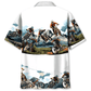 Bicycle Colorado Mountain Adventure Hawaiian Shirt For Vacation Days And Relaxed Coastal Outings