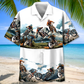Bicycle Colorado Mountain Adventure Hawaiian Shirt Design Detail For Sunny Adventures And Casual Wear