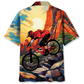 Bicycle Downhill Mountain Adventure Hawaiian Shirt For Coastal Adventures And Warm Weather Wear
