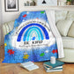Autism Awareness In A World Where You Can Be Anything Flannel Blanket For Cozy Bedroom Sofa Decor