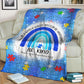 Autism Awareness In A World Where You Can Be Anything Flannel Blanket For Cozy Bedroom Sofa Decor