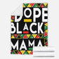 Bold Black Mama African American Art Flannel Blanket For Cozy Bedroom Sofa Decor