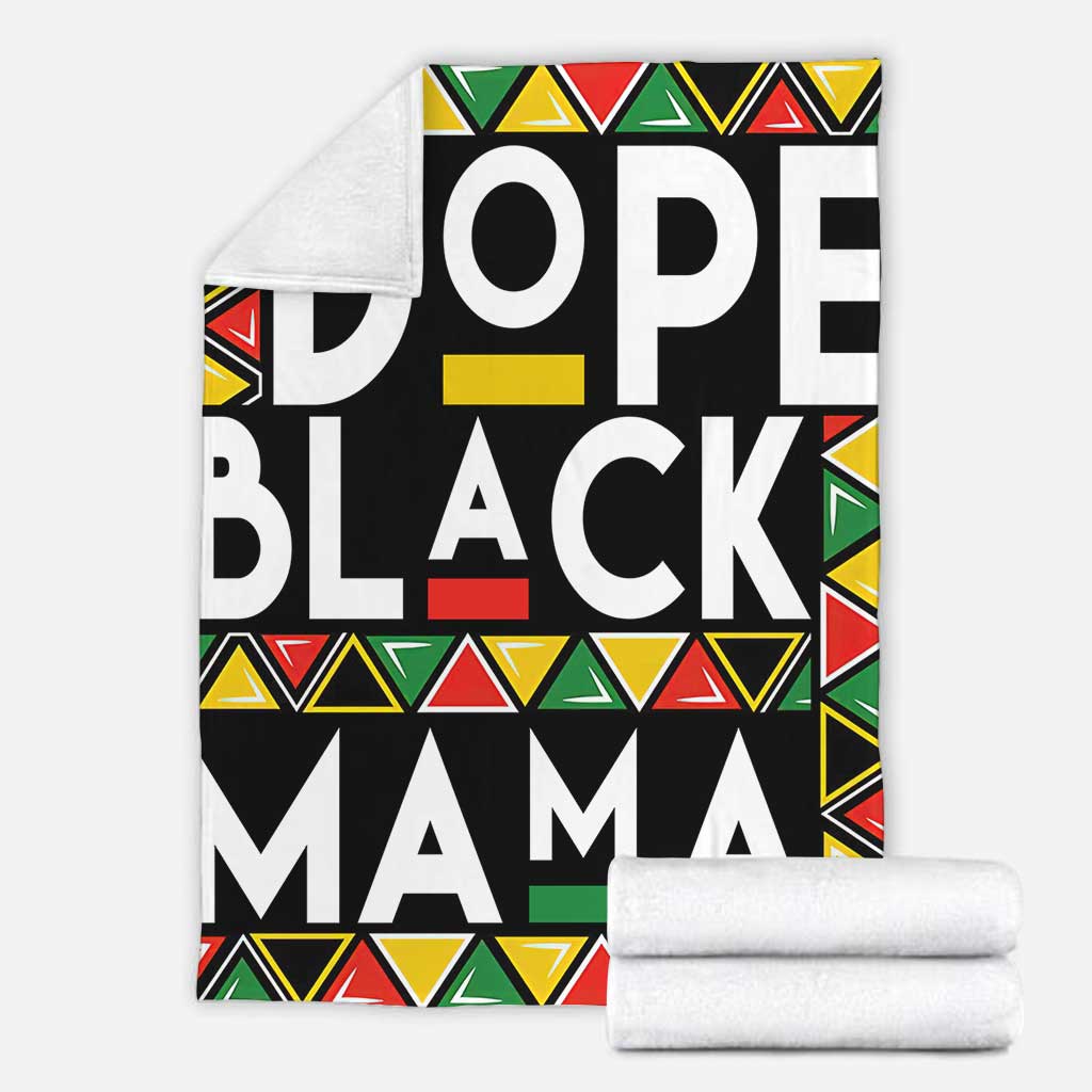 Bold Black Mama African American Art Flannel Blanket For Cozy Bedroom Sofa Decor