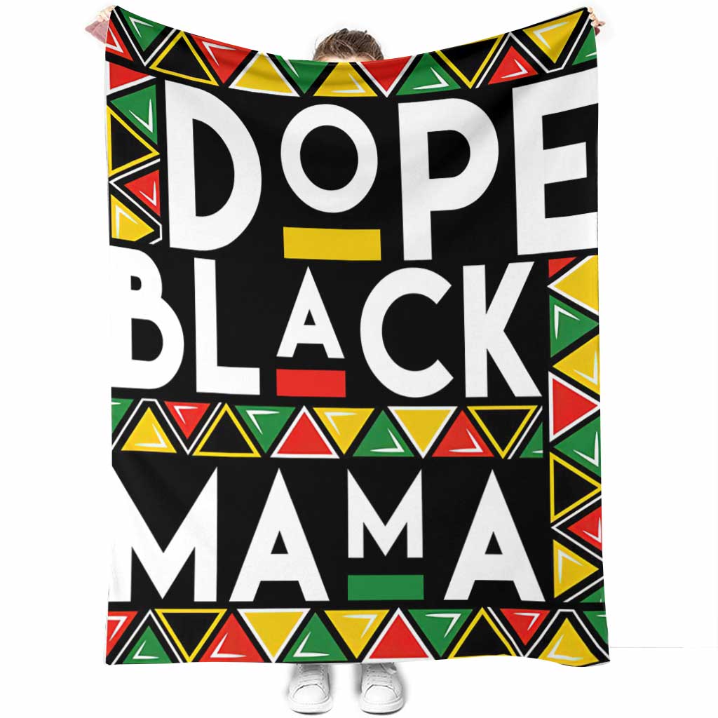 Bold Black Mama African American Art Flannel Blanket For Cozy Bedroom Sofa Decor