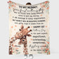 Giraffe To My Mummy On Your 1ST Mothers Day Personalized Flannel Blanket For Cozy Bedroom Sofa Decor