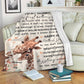 Giraffe To My Mummy On Your 1ST Mothers Day Personalized Flannel Blanket For Cozy Bedroom Sofa Decor