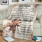 Giraffe To My Mummy On Your 1ST Mothers Day Personalized Flannel Blanket For Cozy Bedroom Sofa Decor